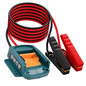Cablu Pornire Motor Auto cu Clesti si Adaptor pentru Baterii Makita 18V – Starter Portabil 1.8m, ABS, 8AWG, Fara Baterie