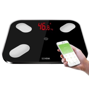 Balanță inteligentă Techstar wireless - Afișaj digital, conectivitate Bluetooth, 180kg max