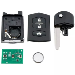 Set complet cheie Mazda – carcasă, cip, PCB