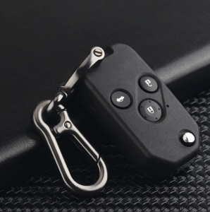 Carcasa cheie auto pliabila Techstar compatibila cu Honda Accord Civic CR-V Pilot Fit cu carabina metalica