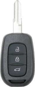 Carcasa cheie auto Techstar VAC102 3 butoane compatibila Dacia Logan Sandero Duster - vedere frontala