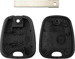 Set 2 carcase cheie auto neinscripționate, compatibile Citroen C1, Toyota Aygo