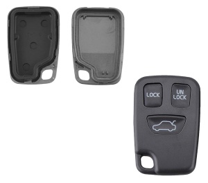 Set cheie Volvo cu telecomandă 3 butoane – imagine multiplu unghi