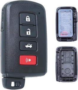 carcasa cheie toyota 4 butoane techstar cu telecomanda si lama separata