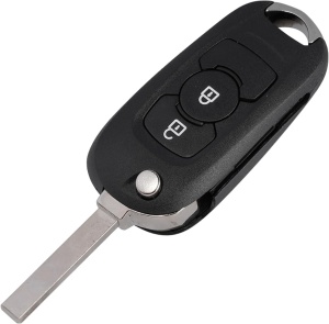 Carcasa cheie auto Techstar tip flip 2 butoane cu lama SX9 pentru Opel Astra K 2015-2019 vedere frontala
