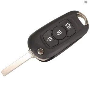 Carcasa cheie auto Techstar tip flip 3 butoane cu lama SX9 pentru Opel Astra K 2015-2019 vedere cu lama deschisa