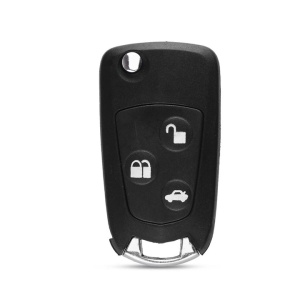 carcasa cheie Ford 3 butoane modificata fara lama pe fundal alb