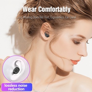Casti Bluetooth Wireless Techstar® TWS Earbud cu Tehnologie BT 5.0 Negru - Img 9