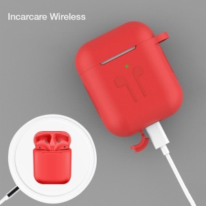Casti i9000 TWS AIR 2 Techstar®, Bluetooth 5.0, Wireless QI, Pentru Android si iOS, Rosu, Rezistente la Apa - Img 5