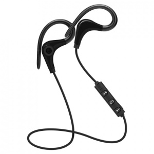 Casti Wireless Techstar® BT200, Bluetooth 4.1 ,HD Audio, Rezistente la Transpiratie, Comenzi pe Fir, Negru - Img 3
