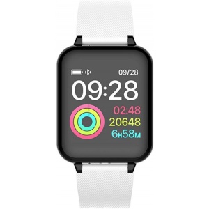 Ceas Smartwatch Techstar® B57, Waterproof IP65, Fitness Tracker Unisex, Monitorizare Puls, Bluetooth, Alb - Img 4
