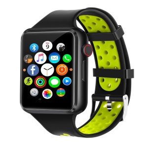 Ceas Smartwatch Techstar® C5, 1.54inch IPS LCD, Bluetooth 3.0 + EDR, Cartela SIM, MicroSD, Monitorizare Somn, Alerte Sedentarism, Verde - Img 1