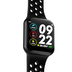 Ceas Smartwatch Techstar® F8, 1.30 inch IPS, Bluetooth 4.0, Monitorizare Puls, Tensiune, Alerte Sedentarism, Hidratare, Negru - Img 4