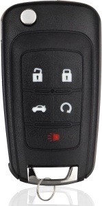 telecomanda cheie auto cu 4+1 butoane programabila si cip id46 pentru chevrolet