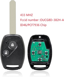 cheie techstar 2 butoane cu cip si electronica honda jazz cr-v