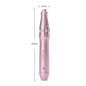 DermaPen Techstar® Dr Pen M7, 2 Capete de Rezerva, Ace Otel Inoxidabil, Corp Aliaj, Ergonomic, Regenerare Piele, Lifting, Viteza Reglabila, 5 Viteze, Rose - Img 6