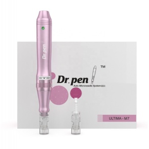 DermaPen Techstar® Dr Pen M7, 2 Capete de Rezerva, Ace Otel Inoxidabil, Corp Aliaj, Ergonomic, Regenerare Piele, Lifting, Viteza Reglabila, 5 Viteze, Rose - Img 8
