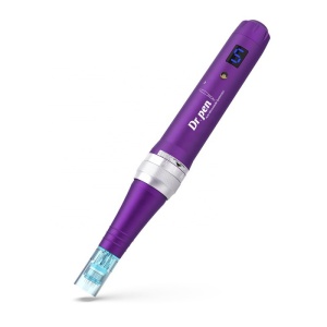 DermaPen Techstar® Dr Pen Premium X5, 2 Capete de Rezerva, Ace Otel Inoxidabil, Corp Aliaj, Ergonomic, Regenerare Piele, Lifting, Viteza Reglabila, 5 Viteze, Purpuriu - Img 5