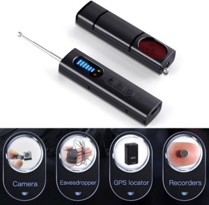 Detector portabil Techstar T15 cu functii pentru detectie RF, lentile camere ascunse si camp magnetic