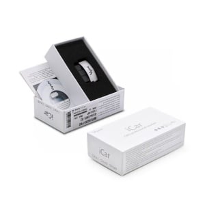Pachet adaptor diagnoza auto Vgate iCar3 alb cu instructiuni si ambalaj