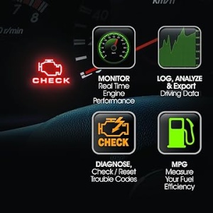 Ecran aplicatie Torque compatibila cu interfata ELM327 OBD2