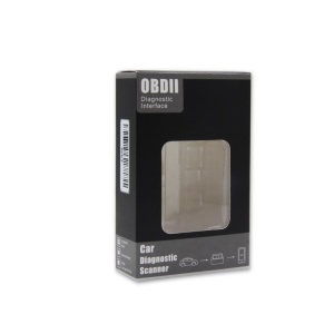 Adaptor ELM327 v1.5 OBD2 alb vedere conector frontal