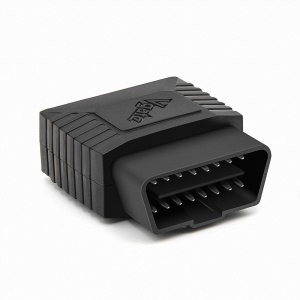 Modul OBD2 compatibil ELM327 Vgate, vedere frontala pe fundal alb