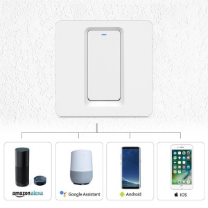 kit montaj intrerupator smart alb 1 faza cu nul