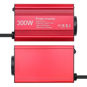 Invertor 300W – față cu prize 220V și porturi USB