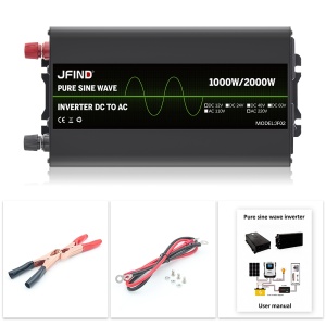 Invertor auto JFIND JF02 complet, cabluri si geanta incluse