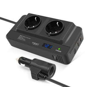 Invertor portabil cu design ergonomic, ventilare laterală și indicatori LED