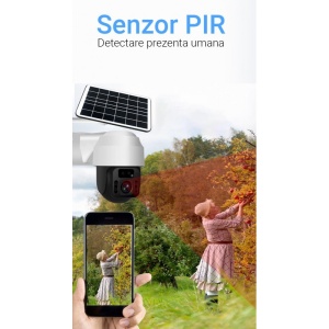 Resigilat Camera de Supraveghere PTZ Techstar® LS07, Acumulator 1200mAh, Panou Fotovoltaic cu Incarcare Solara, Control PTZ, Audio Bidirectional, Detectarea Persoane, ONVIF, P2P, Inregistrare in Cloud sau Slot MicroSD, Auto-Tracking, MyCam - Img 7