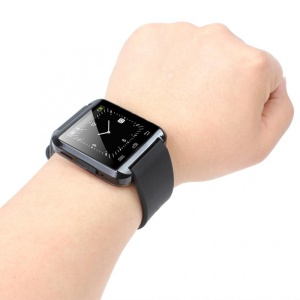 Resigilat Smartwatch Techstar® U8+, Bluetooth, Ecran LCD 1.44inch, Conectare Telefon, Pedometru, Negru - Img 3