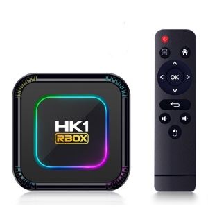 Resigilat TV Box Techstar® HK1 K8 RK3528 Smart Media Player, 8K, RAM 4GB, ROM 64GB, Bluetooth 5.0, Android 13, RK3528 Quad Core ARM Cortex-A53, Culori RGB Programabile, Telecomanda IR, Negru - Img 1