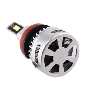 Set 2 LED-uri Auto Techstar® X7, H11/H9/H8, 60w, 6000 Lumeni, 6500K, AUTO, 12-24 Volti, CSP, Canbus, Miez Cupru, Radiator Aluminiu - Img 3