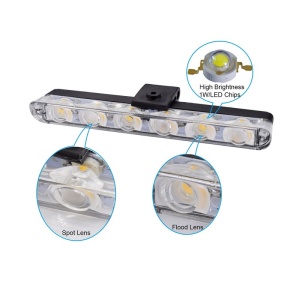 Set 4x6 Lumini LED Tip Stroboscop De Avertizare Flash Rosu si Albastru Alimentare 12V - Img 7