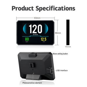 Specificatii tehnice sistem HUD Techstar P16 cu afisaj color