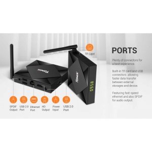 Smart TV Box Mini PC Techstar® TX6S, Android 10, 4GB + 32GB ROM, 8K HDR ,WiFi 5GHz, Allwinner H603 - Img 6