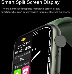 Smartwatch Techstar® HW18, Ecran Touch HD 1.6 inch, Bluetooth 5.2, Senzor Tensiune, Puls, Oximetru, 2 Bratari, Silicon și Textil, Verde - Img 2