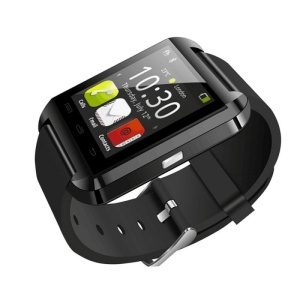 Smartwatch U8 Plus negru cu interfata meniu colorata