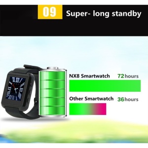 Smartwatch U-WATCH U8S Bluetooth Negru - Img 2