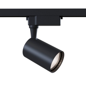 spot LED Techstar negru 30W corp cilindric pentru sina monofazata