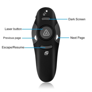 Telecomanda Wireless Techstar pentru Prezentare, cu pointer Laser, Butoane SlideShow, USB - Img 8