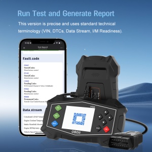 imagine promo tester V529 cu telefon si meniu coduri eroare