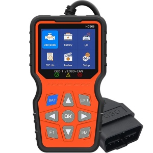 tester diagnoza auto Techstar HC368 OBD2 CAN in pozitie verticala