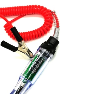 Maner tester cu buton si sonda metalica pentru verificare tensiune