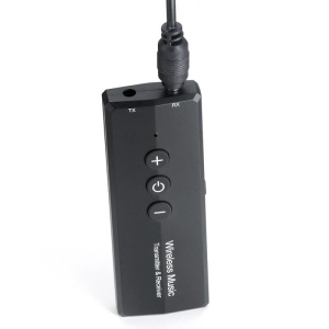 Transmitator receptor portabil 3 in 1 Techstar® OT16, Compatibil Bluetooth 5.0, Reincarcabil, USB, AUX 3.5 mm, TV, PC, Auto, Negru - Img 2