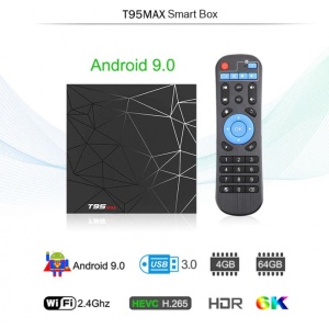 TV Box T95 Max Mini PC Quad Core ARM Cortex A53, 2GB Ram, 16GB ROM, 6K UltraHD, Android 9.0, HDR - Img 8