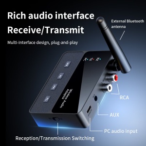 Adaptor Bluetooth 6.0 Techstar RX TX cu antena externa si raza extinsa de transmisie