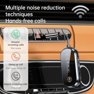 Adaptor Bluetooth 6.0 cu microfon pentru apeluri hands-free si sistem audio auto